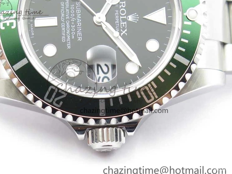Bracelet Engraving Submariner No ARF1:1 Edition on 904L SS Rehaut Best SH3135 16610 LV Steel Green 0331